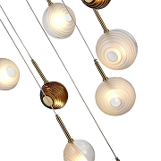 Подвесной светильник ST-Luce Fol1gno SL1183.543.12 цвет плафона/подвески Белый, Черный, цвет арматуры Латунь-4