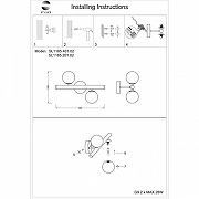 Бра ST-Luce Asolo SL1185.201.02 цвет плафона/подвески Белый, цвет арматуры Золото-4
