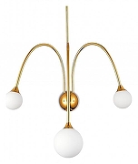 Бра ST-Luce V1ve SL1187.201.03 цвет плафона/подвески Белый, цвет арматуры Золото