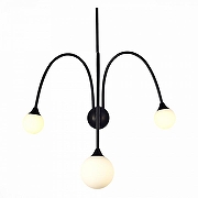 Бра ST-Luce V1ve SL1187.401.03 цвет плафона/подвески Белый, цвет арматуры Черный-1