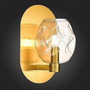 Бра ST-Luce 1des1a SL1188.301.01 цвет плафона/подвески Коньячный, цвет арматуры Латунь-5