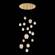 Подвесной светильник ST-Luce 1des1a SL1188.303.16 цвет плафона/подвески Коньячный, цвет арматуры Латунь-2