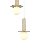Подвесной светильник ST-Luce Earthy SL1194.303.03 цвет плафона/подвески Белый, цвет арматуры Латунь-3
