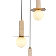 Подвесной светильник ST-Luce Earthy SL1194.303.03 цвет плафона/подвески Белый, цвет арматуры Латунь-4