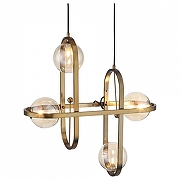 Подвесной светильник ST-Luce C1rcono SL1201.203.04 цвет плафона/подвески Коньячный, цвет арматуры Бронза