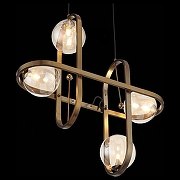 Подвесной светильник ST-Luce C1rcono SL1201.203.04 цвет плафона/подвески Коньячный, цвет арматуры Бронза-4