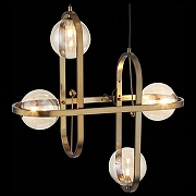 Подвесной светильник ST-Luce C1rcono SL1201.203.04 цвет плафона/подвески Коньячный, цвет арматуры Бронза-5