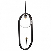 Подвесной светильник ST-Luce C1rcono SL1201.403.01 цвет плафона/подвески Прозрачный, цвет арматуры Черный
