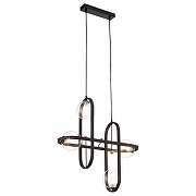 Подвесной светильник ST-Luce C1rcono SL1201.403.04 цвет плафона/подвески Прозрачный, цвет арматуры Черный-1