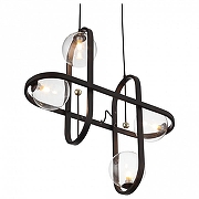 Подвесной светильник ST-Luce C1rcono SL1201.403.04 цвет плафона/подвески Прозрачный, цвет арматуры Черный-2