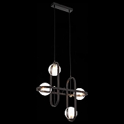 Подвесной светильник ST-Luce C1rcono SL1201.403.04 цвет плафона/подвески Прозрачный, цвет арматуры Черный-3