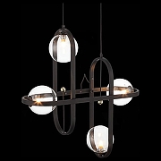 Подвесной светильник ST-Luce C1rcono SL1201.403.04 цвет плафона/подвески Прозрачный, цвет арматуры Черный-4