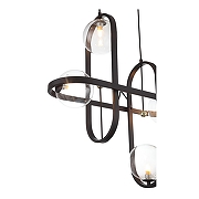 Подвесной светильник ST-Luce C1rcono SL1201.403.04 цвет плафона/подвески Прозрачный, цвет арматуры Черный-9