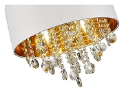 Подвесной светильник ST-Luce Lacch1a SL1350.503.04 цвет плафона/подвески Белый, Золото, Прозрачный, цвет арматуры Хром-9