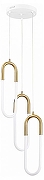 Подвесной светильник ST-Luce Mof1sto SL1579.303.03 цвет плафона/подвески Белый, Латунь, цвет арматуры Латунь