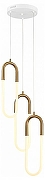 Подвесной светильник ST-Luce Mof1sto SL1579.303.03 цвет плафона/подвески Белый, Латунь, цвет арматуры Латунь-2
