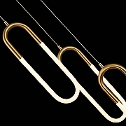 Подвесной светильник ST-Luce Mof1sto SL1579.303.03 цвет плафона/подвески Белый, Латунь, цвет арматуры Латунь-7