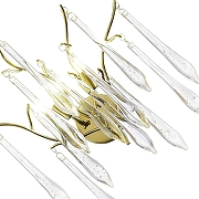 Накладной светильник ST-Luce Teardrops SL1660.201.02 цвет плафона/подвески Прозрачный, Бежевый, цвет арматуры Бежевый-2