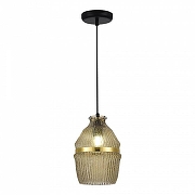 Подвесной светильник ST-Luce COCOON SL1661.403.01 цвет плафона/подвески Оранжевый, цвет арматуры Черный-1