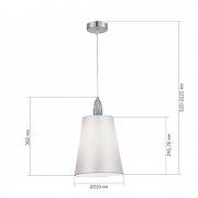 Подвесной светильник ST-Luce L1ngott1 SL1759.103.01 цвет плафона/подвески Белый, цвет арматуры Голубой, Хром-4