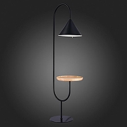 Торшер с полкой ST-Luce Amiro SL1802.405.01 цвет плафона/подвески Черный, цвет арматуры Черный-4