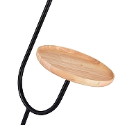 Торшер с полкой ST-Luce Amiro SL1802.405.01 цвет плафона/подвески Черный, цвет арматуры Черный-5