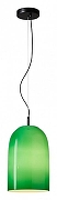 Подвесной светильник ST-Luce M1lo SL2001.413.01 цвет плафона/подвески Зеленый, цвет арматуры Черный-1