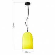 Подвесной светильник ST-Luce M1lo SL2001.423.01 цвет плафона/подвески Желтый, цвет арматуры Черный-5