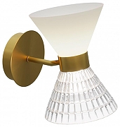 Бра ST-Luce SP1R1T SL2004.301.02 цвет плафона/подвески Белый, Прозрачный, цвет арматуры Латунь