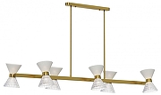 Светильник на штанге ST-Luce SP1R1T SL2004.313.12 цвет плафона/подвески Белый, Прозрачный, цвет арматуры Латунь