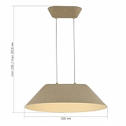 Подвесной светильник ST-Luce Sent1to SL3001.713.01 цвет плафона/подвески Бежевый, Белый, цвет арматуры Бежевый-6