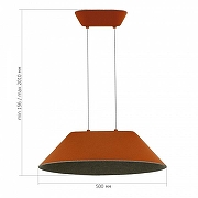 Подвесной светильник ST-Luce Sent1to SL3001.723.01 цвет плафона/подвески Оранжевый, Серый, цвет арматуры Оранжевый-6