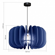 Подвесной светильник ST-Luce Sent1to SL3004.403.01 цвет плафона/подвески Синий, цвет арматуры Черный-2