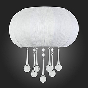 Накладной светильник ST-Luce Preferita SL350.051.02 цвет плафона/подвески Белый, Прозрачный, цвет арматуры Хром-5