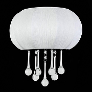 Накладной светильник ST-Luce Preferita SL350.051.02 цвет плафона/подвески Белый, Прозрачный, цвет арматуры Хром-6