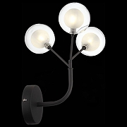 Бра ST-Luce Demele SL376.401.03 цвет плафона/подвески Белый, Прозрачный, цвет арматуры Черный-1