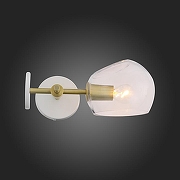 Бра ST-Luce Calmare SL434.201.01 цвет плафона/подвески Прозрачный, цвет арматуры Латунь-8