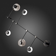 Накладной светильник ST-Luce Vallo SL6005.401.05 цвет плафона/подвески Светло-серый, цвет арматуры Черный-2