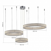 Подвесной светильник ST-Luce Latozzo SL6008.113.03 цвет плафона/подвески Прозрачный, цвет арматуры Хром-1