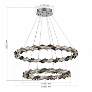 Подвесной светильник ST-Luce D1amanta SL6009.103.02 цвет плафона/подвески Светло-серый, цвет арматуры Золото-4