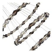 Подвесной светильник ST-Luce D1amanta SL6009.103.03 цвет плафона/подвески Светло-серый, цвет арматуры Золото-2