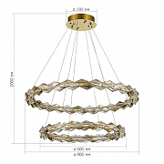 Подвесной светильник ST-Luce D1amanta SL6009.203.02 цвет плафона/подвески Оранжевый, цвет арматуры Хром-4