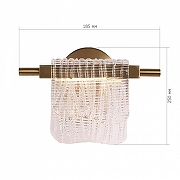 Бра ST-Luce VO1LE SL6021.201.06 цвет плафона/подвески Прозрачный, цвет арматуры Золото-6