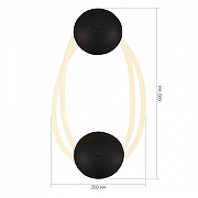 Накладной светильник ST-Luce Sagrato SL6102.421.30 цвет плафона/подвески Белый, цвет арматуры Черный-2