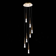 Подвесной светильник ST-Luce Sollen SL6111.203.07 цвет плафона/подвески Прозрачный, цвет арматуры Золото-2