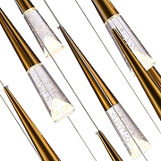 Подвесной светильник ST-Luce Sollen SL6111.203.15 цвет плафона/подвески Прозрачный, цвет арматуры Золото-5