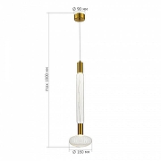 Подвесной светильник ST-Luce Tacche SL6117.213.02 цвет плафона/подвески Прозрачный, цвет арматуры Латунь-4