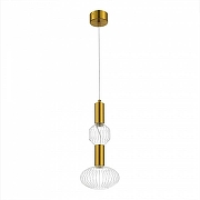 Подвесной светильник ST-Luce Tacche SL6117.223.02 цвет плафона/подвески Прозрачный, цвет арматуры Латунь-2