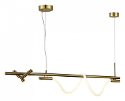 Подвесной светильник ST-Luce Marlow SL6118.303.03 цвет плафона/подвески Белый, Латунь, цвет арматуры Латунь-2