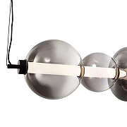 Подвесной светильник ST-Luce Perl1na SL6119.413.40 цвет плафона/подвески Светло-серый, цвет арматуры Черный-4